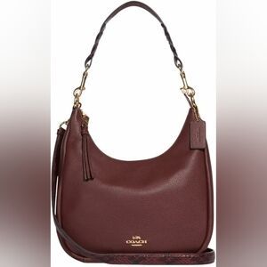 Coach Jules Hobo Burgundy purse handbag Shoulder Bag